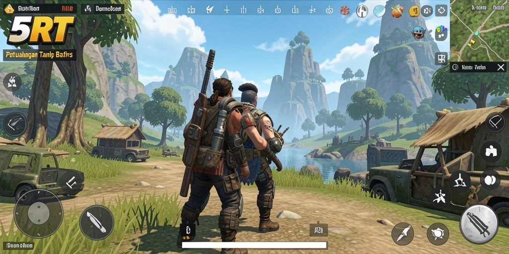Tangkapan layar gameplay 5RT memperlihatkan eksplorasi dunia terbuka yang menakjubkan.