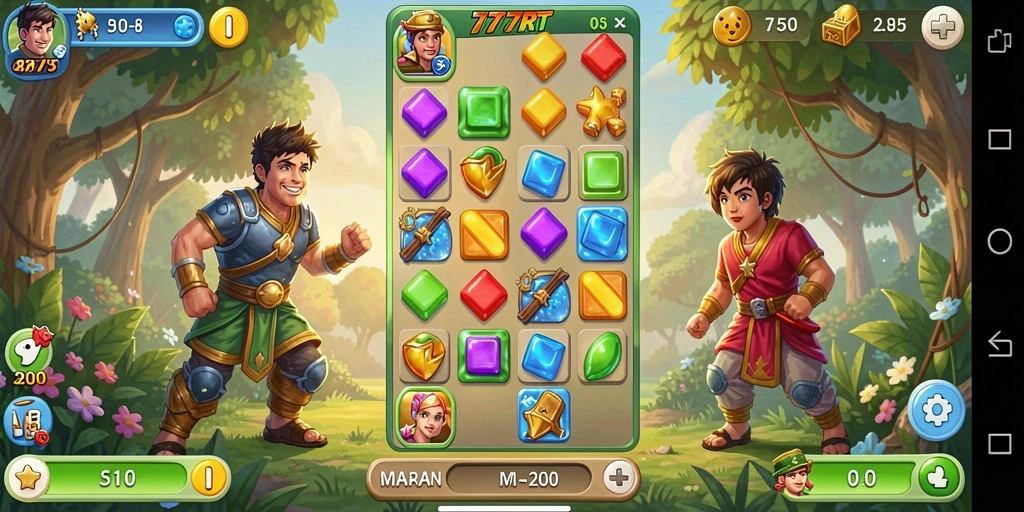Gameplay menantang dengan grafis colorful dalam 777RT.