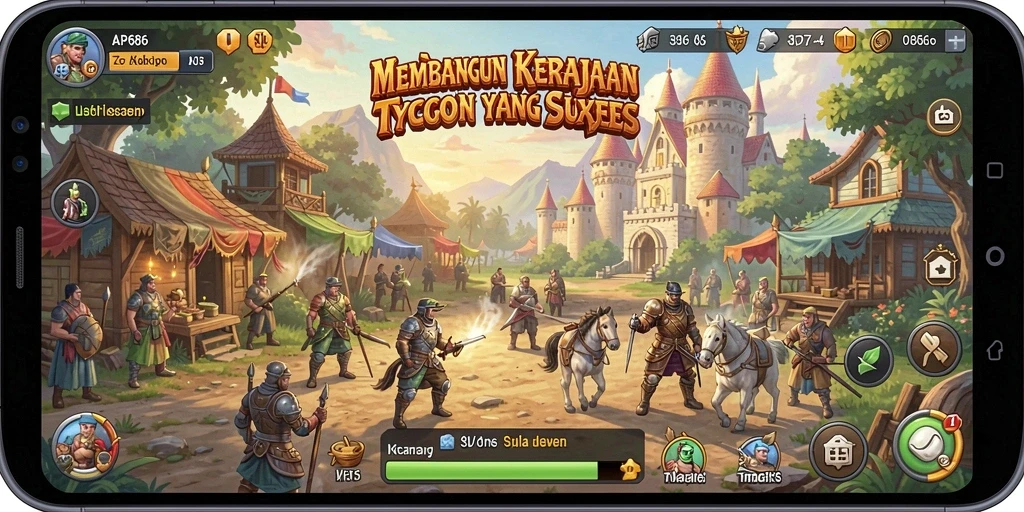 Tampilan menarik dari gameplay Tycoon di AP686.