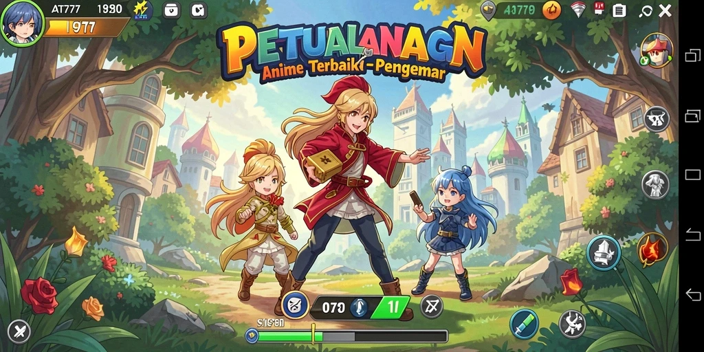 Gameplay seru dengan karakter Anime yang penuh aksi.