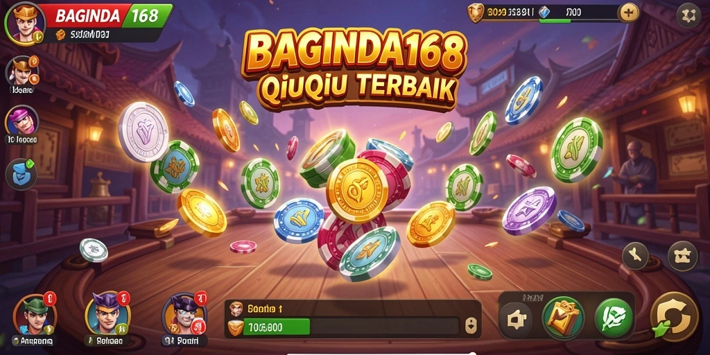 Tampilan gameplay seru dari QiuQiu di BAGINDA168.