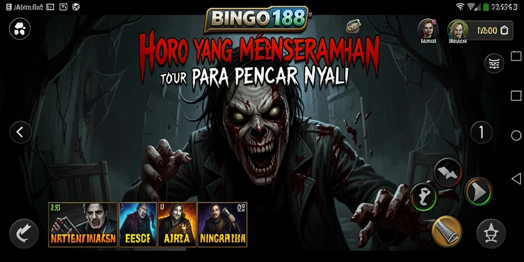 Gameplay seram dalam suasana horor yang mencekam.