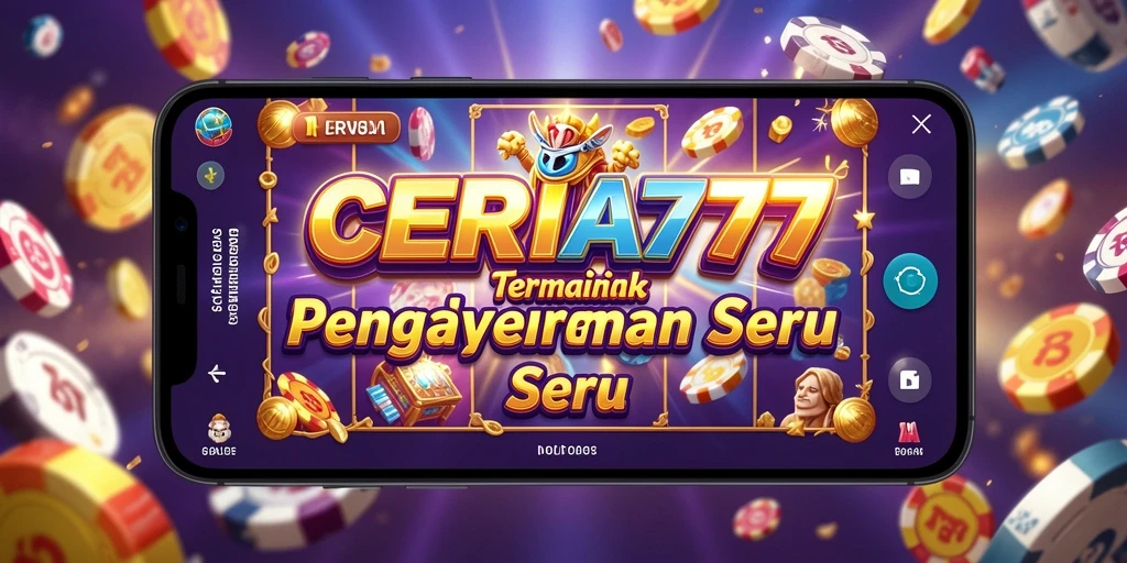 Screenshot gameplay CERIA777 menampilkan kemenangan besar di mesin slot.