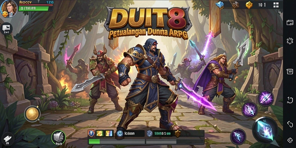Tampilan seru pertempuran dalam <strong>DUIT8</strong> yang menampilkan aksi ARPG.