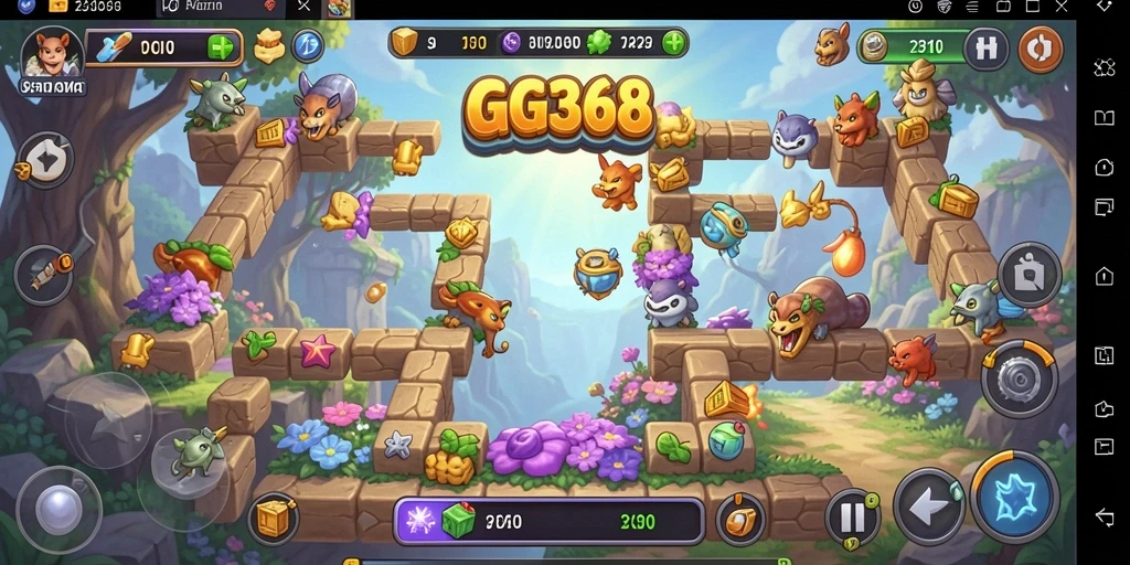 Tampilan menarik dari gameplay GG368 yang penuh tantangan puzzle.