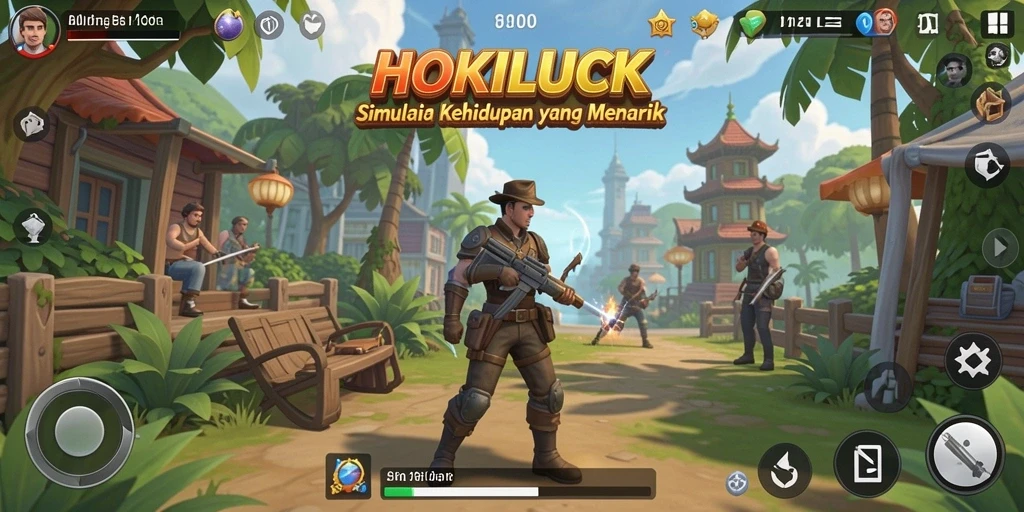 Screenshot utama HOKILUCK menampilkan gameplay yang seru dan interaktif.