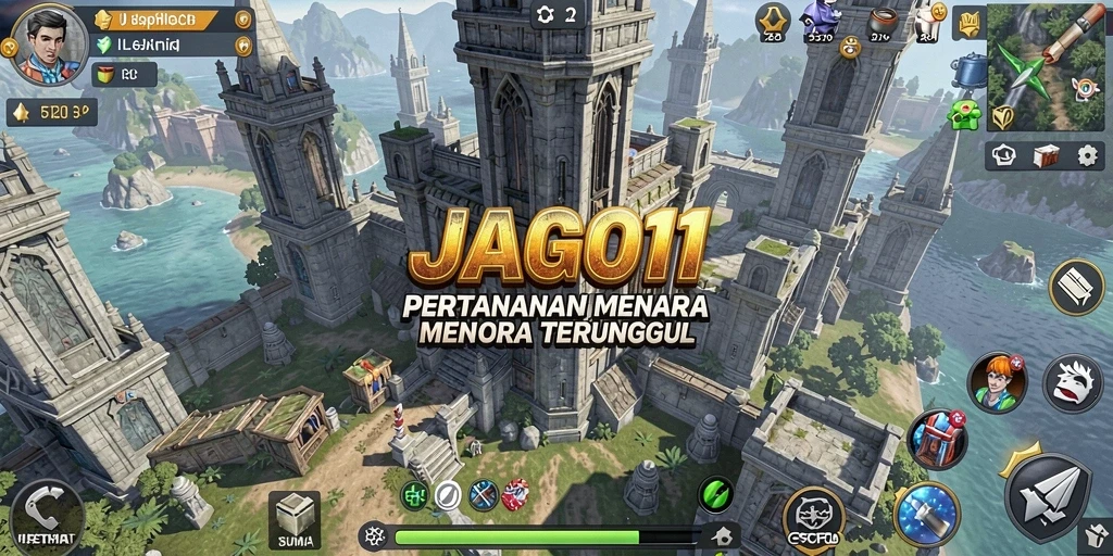 Gameplay menegangkan dalam JAGO11 Tower Defense yang menantang.