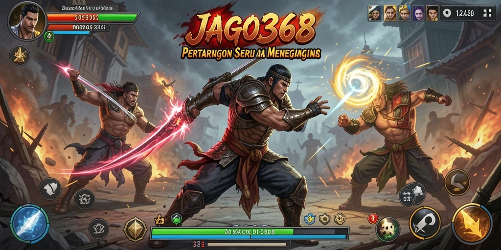 Tampilan gameplay JAGO368 yang intens dan mendebarkan saat pertarungan berlangsung.