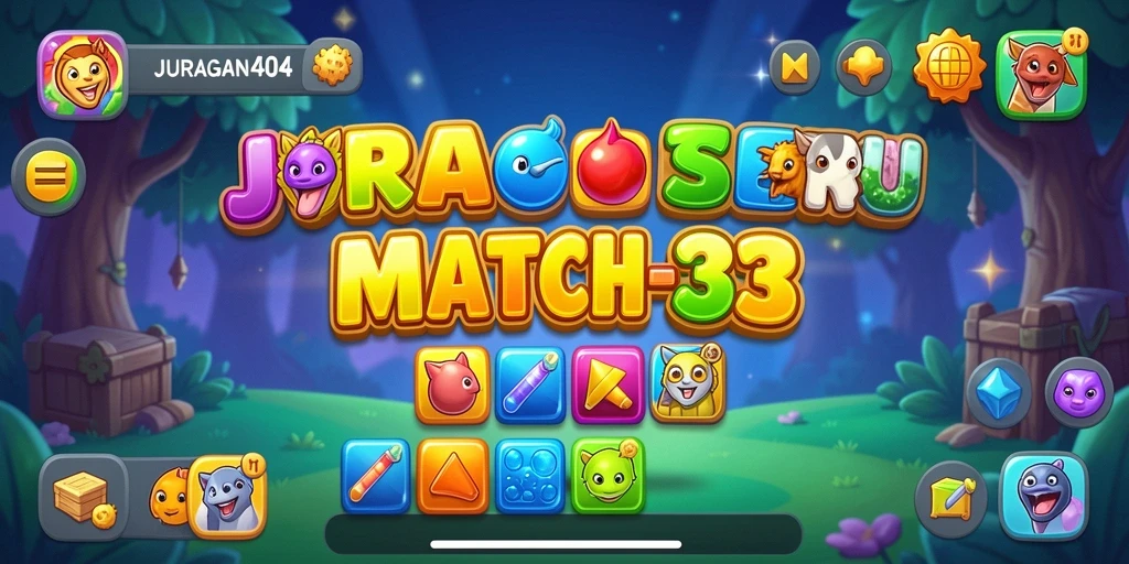 Tampilan gameplay seru dari JURAGAN404 yang memukau.
