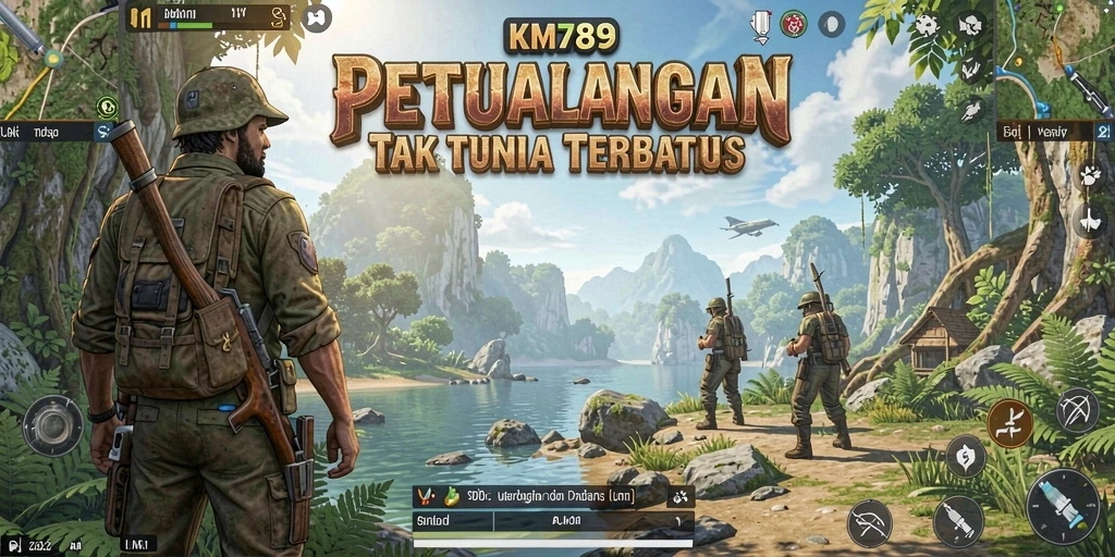 Tampilan gameplay seru dari dunia terbuka KM789.