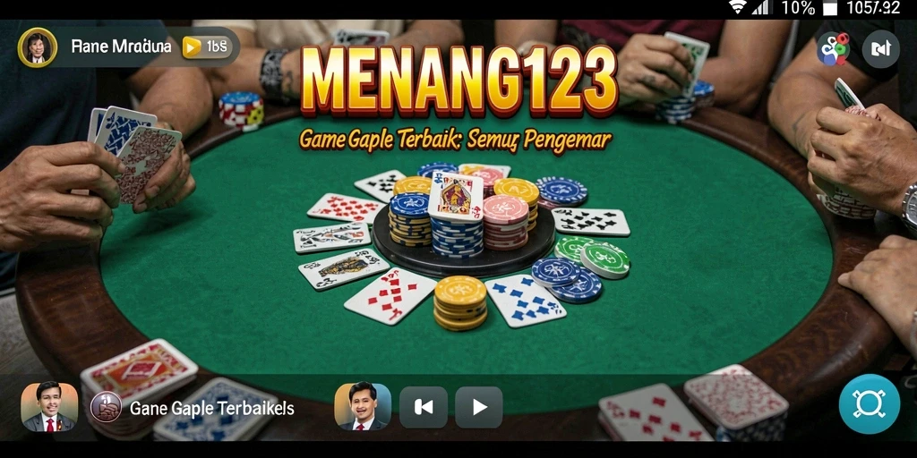 Screenshot MENANG123 menampilkan aksi seru permainan Gaple.