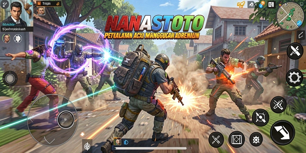 Tampilan gameplay seru dan mendebarkan dari NANASTOTO.