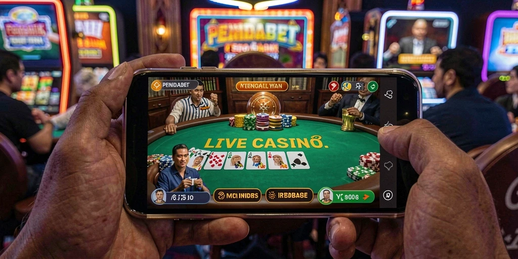 Screenshot gameplay PENIDABET menampilkan pengalaman Live Casino yang menggembirakan.