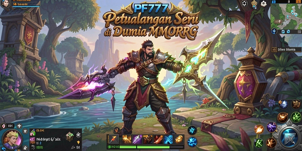 Screenshot utama PF777 menampilkan aksi seru dalam gameplay MMORPG.