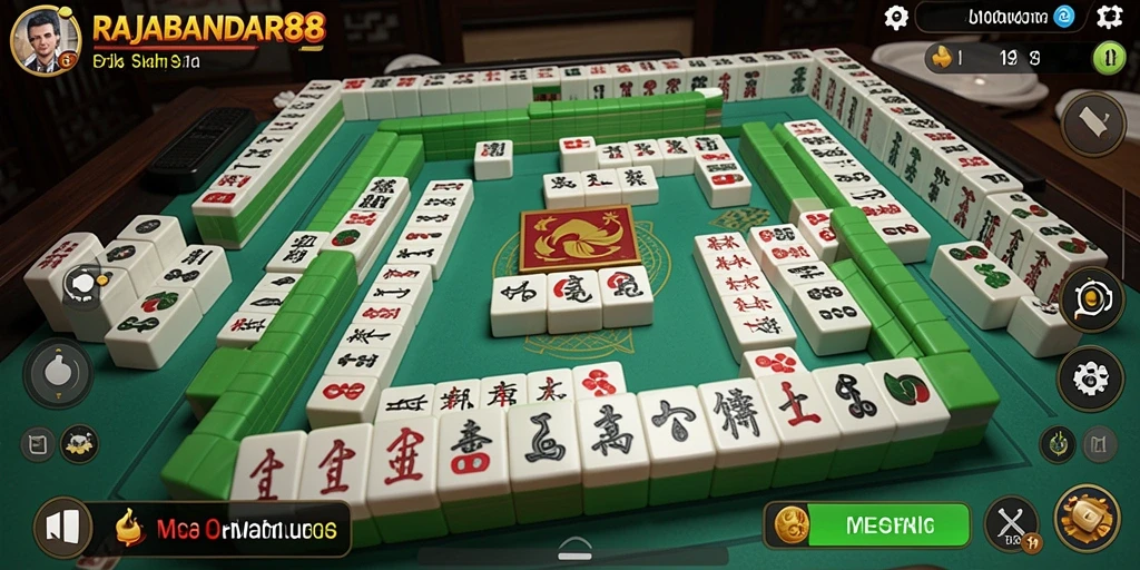 Tangkapan layar dari RAJABANDAR88 menampilkan gameplay Mahjong yang menarik.