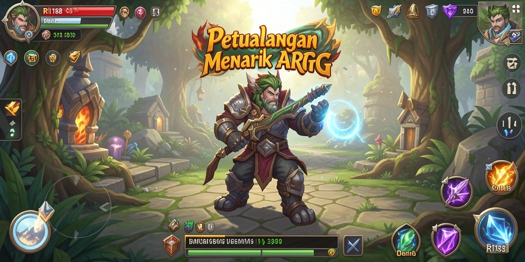 Tampilan gameplay menakjubkan dalam dunia ARPG RI188.