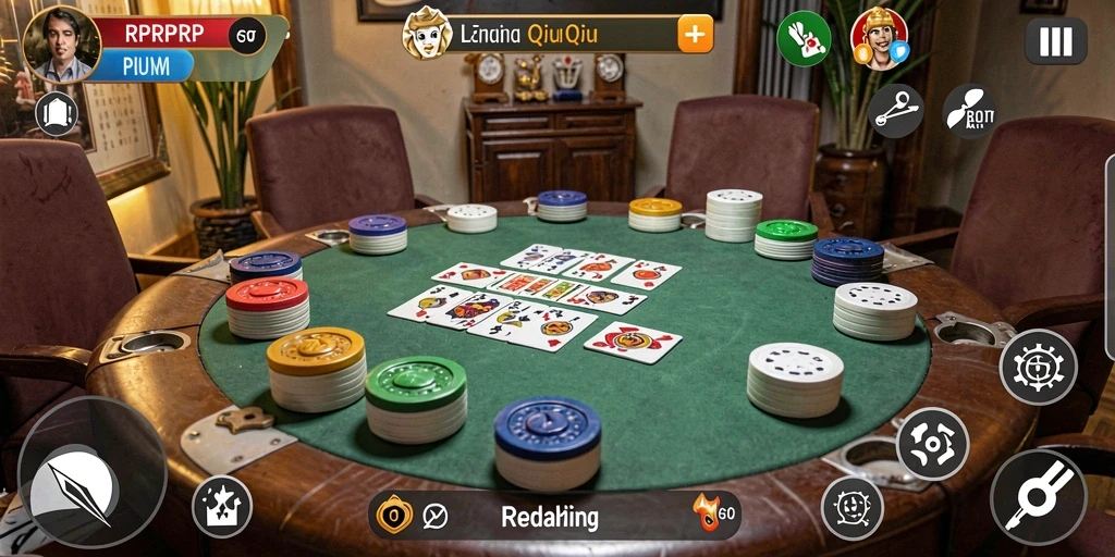 Screenshot gameplay RPRPRP menampilkan aksi QiuQiu yang seru.