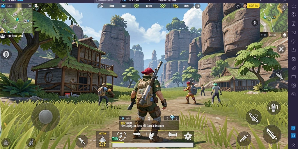 Screenshot gameplay <strong>TOKYO88</strong> menunjukkan petualangan di dunia yang kaya.
