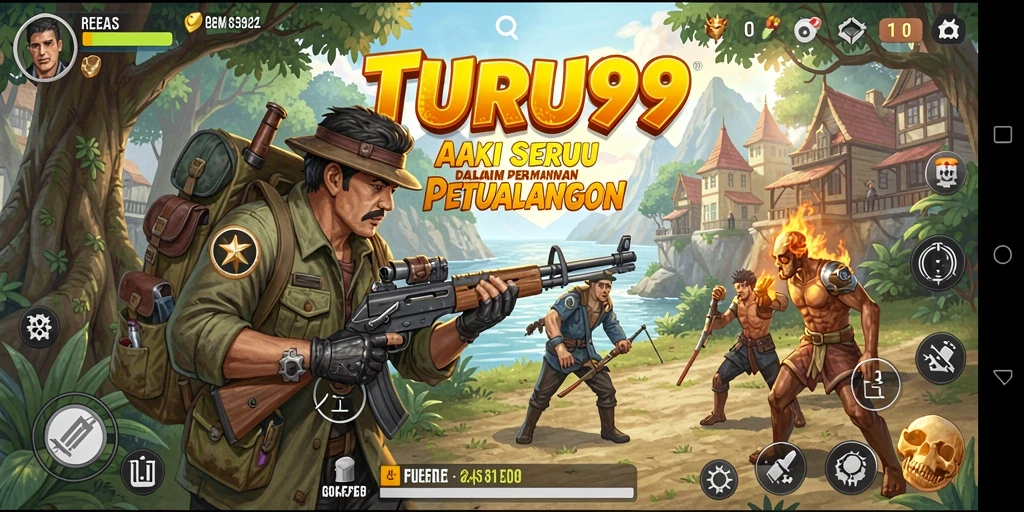 Tampilan gameplay TURU99 yang menegangkan dan penuh aksi.