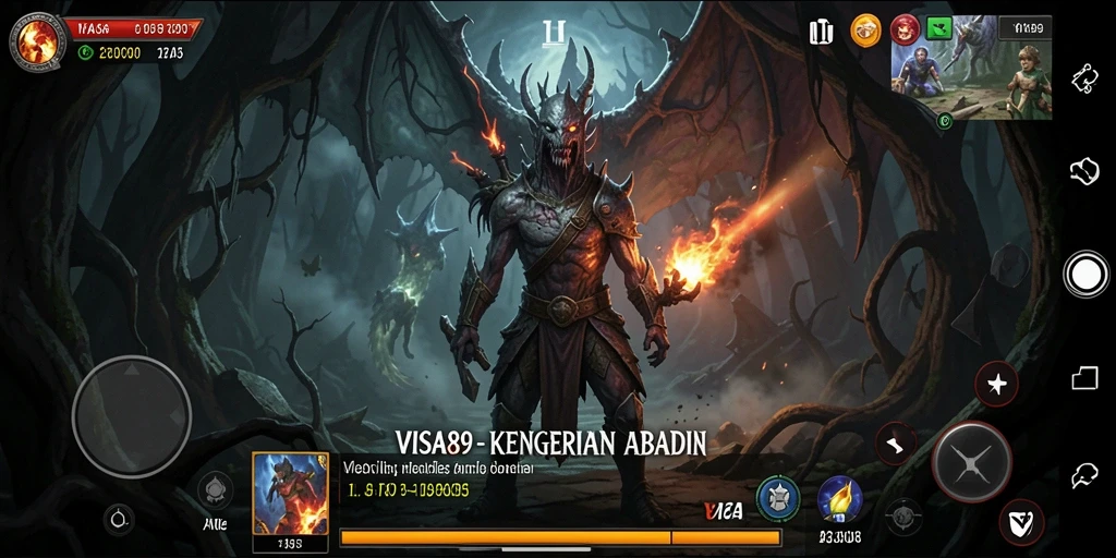 Screenshot dari gameplay <strong>VISA89</strong> yang mencekam dan atmosfer gelap.