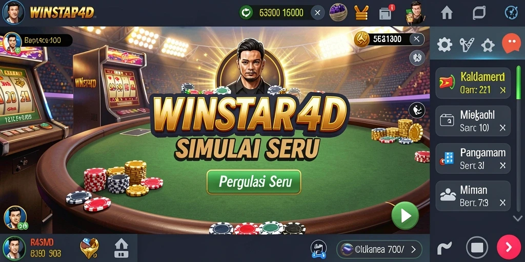 Tampilan gameplay <strong>WINSTAR4D</strong> yang menarik dan interaktif dari dunia simulasi.